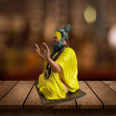 Premanand Ji Maharaj Resin Idol – Handcrafted Spiritual Statue for Pooja Room, Meditation & Home Decor | Artmorra Craft | 4-Inch Divine Blessing Murti