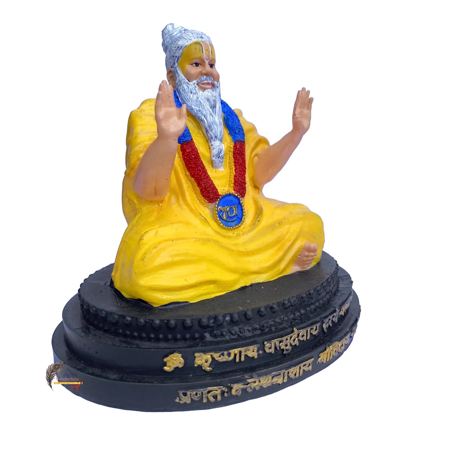 Premanand Ji Maharaj Idol – Handcrafted Resin Baba Ji Murti for Home Temple, Pooja & Car Dashboard | Artmorra Craft