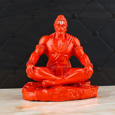 Hanuman Ji Idol for Car Dashboard – Black Bajrangbali Murti (4-Inch) | Artmorra Crafts