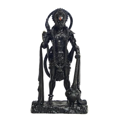Hanuman Ji Idol for Car Dashboard & Home – Multicolour Resin Bajrangbali Statue (12 cm) | Artmorra Crafts Spiritual Murti for Pooja & Gifts