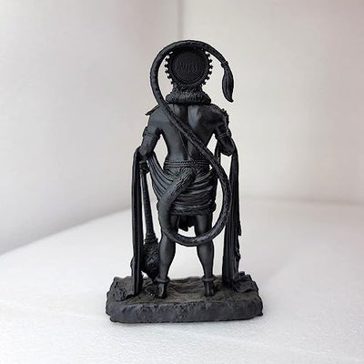 Hanuman Ji Idol for Car Dashboard & Home – Multicolour Resin Bajrangbali Statue (12 cm) | Artmorra Crafts Spiritual Murti for Pooja & Gifts
