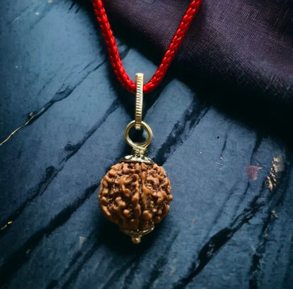 5 Mukhi Rudraksha Pendant – Natural Bead for Mind, Body & Soul Balance