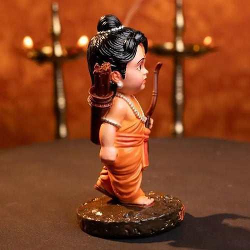 Shree Ram Ji Idol for Car Dashboard – Decorative Dhanush Teer Statue for Home, Office & Gifting |3.5 Inch | Artmorra Crafts