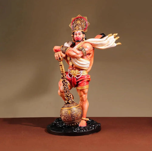 Hanuman Ji Multicolor Idol – Resin Figurine for Car Dashboard, Home Temple & Spiritual Gifting | Compact & Durable | Artmorra Crafts