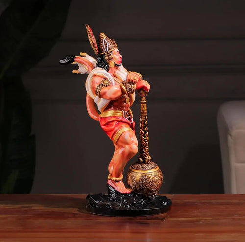 Hanuman Ji Multicolor Idol – Resin Figurine for Car Dashboard, Home Temple & Spiritual Gifting | Compact & Durable | Artmorra Crafts alt