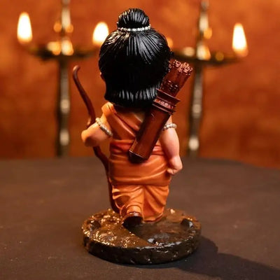 Shree Ram Ji Idol for Car Dashboard – Decorative Dhanush Teer Statue for Home, Office & Gifting |3.5 Inch | Artmorra Crafts