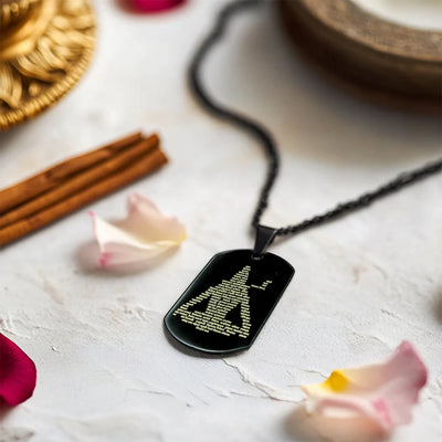 Shiv Ji Kavach Pendant – Micro-Carved 108 Shiva Names & 12 Jyotirling | Spiritual Protection Amulet Necklace