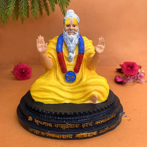 Premanand Ji Maharaj Idol – Handcrafted Resin Baba Ji Murti for Home Temple, Pooja & Car Dashboard | Artmorra Craft