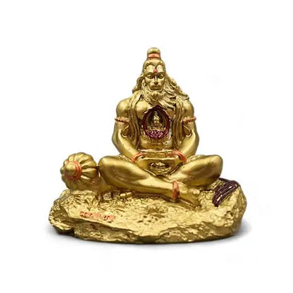 Hanuman Ji Idol with Ram Ji in Heart – Handcrafted Resin Murti for Car Dashboard, Home Decor, and Spiritual Gifting | Artmorra Craft